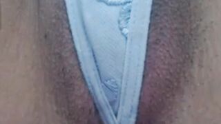 Hailey_15 closeup pussy in blue bikini - stripchat webcam show