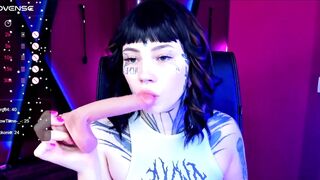 DianaProject informal face tattooed cam girl dildo blowjob fun cam video