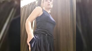 Mila_Dream69 tries new clothes on the fitting room