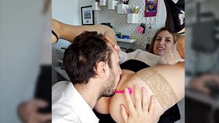 Lovebackground - will you allow to put tongue first in your ass and then in a pussy